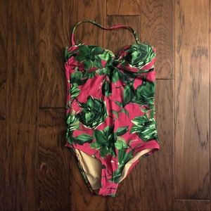 J.Crew strapless one piece bathing suit